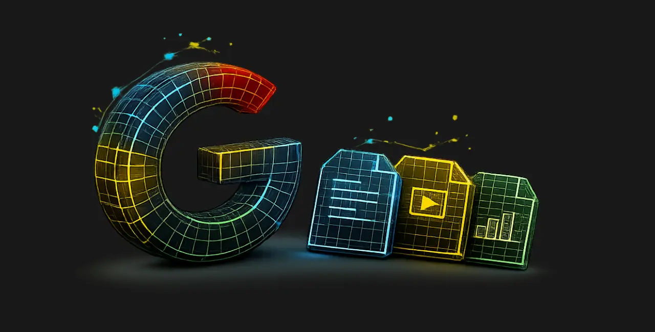 Visual de portada sobre Google Workspace con IA